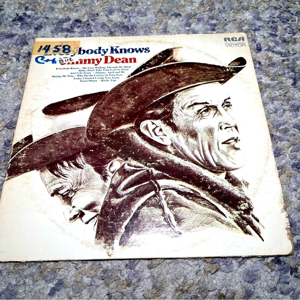 Jimmy Dean - Everbody Knows- vintage vinyl record from 1971